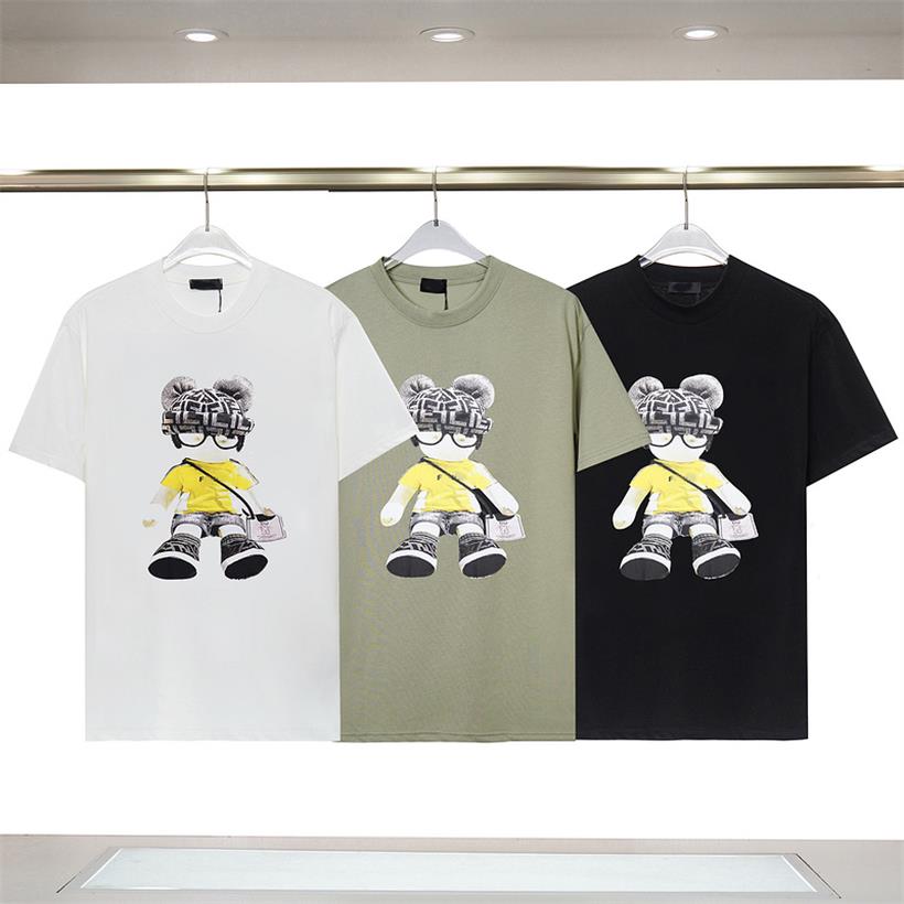 2023 new light luxury fashion men's t-shirt designer cotton cartoon printed short sleeve t-shirt summer breathable men's and women's short sleeve top leggings, White
2023 new light luxury fashion men's t-shirt designer cotton cartoon printed short sleeve t-shirt summer breathable men's and women's short sleeve top leggings, White