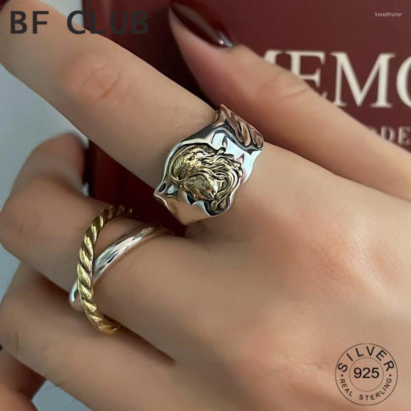 Cluster Rings Real 925 Sterling Silver Finger For Women X Wide Irregular Trendy Fine Jewelry Large Adjustable Antique Anillos
Cluster Rings Real 925 Sterling Silver Finger For Women X Wide Irregular Trendy Fine Jewelry Large Adjustable Antique Anillos