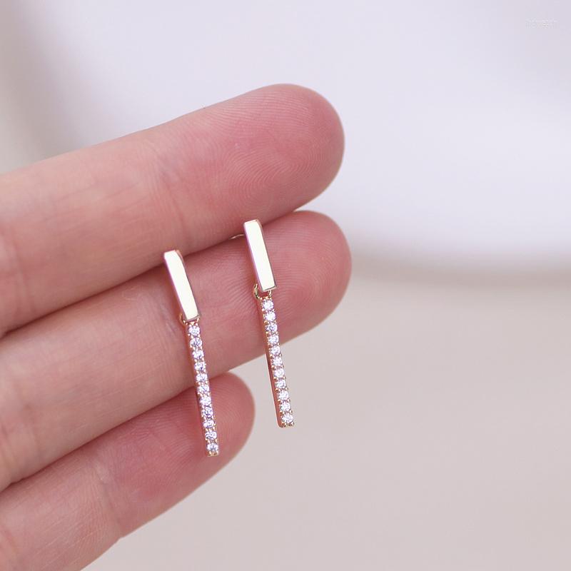 Dangle Earrings Korean Simple Design Geometric Earring For Women Gold-color Cubic Zircon Crystal Drop Fashion Ear Jewelry
Dangle Earrings Korean Simple Design Geometric Earring For Women Gold-color Cubic Zircon Crystal Drop Fashion Ear Jewelry