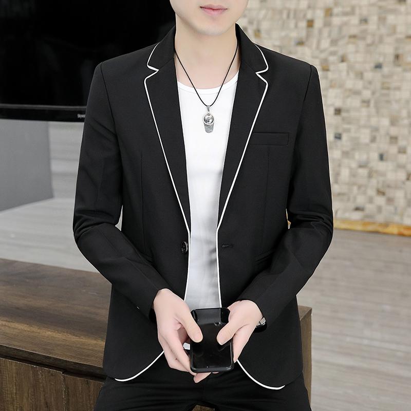 Men' Suits & Blazers Fashion Men Blazer Jacket Long Sleeve Slim White Suit Coat Spring Autumn Business Casual Single Button Costume HommeMe, Black
Men' Suits & Blazers Fashion Men Blazer Jacket Long Sleeve Slim White Suit Coat Spring Autumn Business Casual Single Button Costume HommeMe, Black