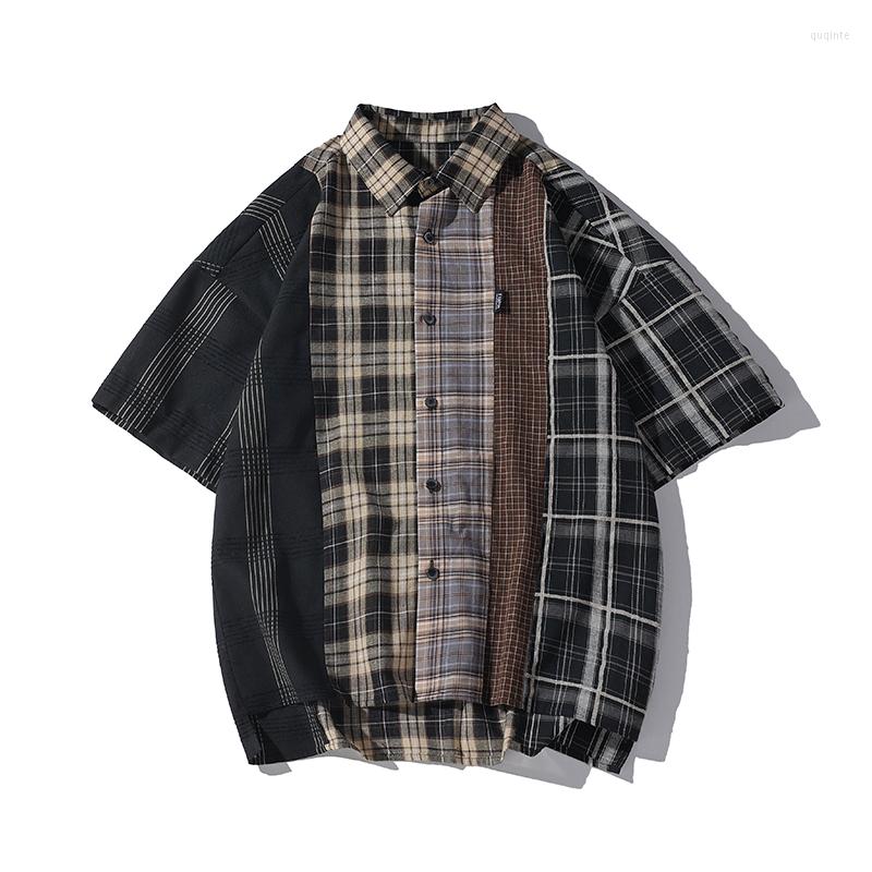 Men's Casual Shirts 2023 Men's Stripe Spliced Short Sleeved Harajuku Neutral Woman Fashion Personalized Hip Hop College Shirt Coat, Black patchwork
Men's Casual Shirts 2023 Men's Stripe Spliced Short Sleeved Harajuku Neutral Woman Fashion Personalized Hip Hop College Shirt Coat, Black patchwork