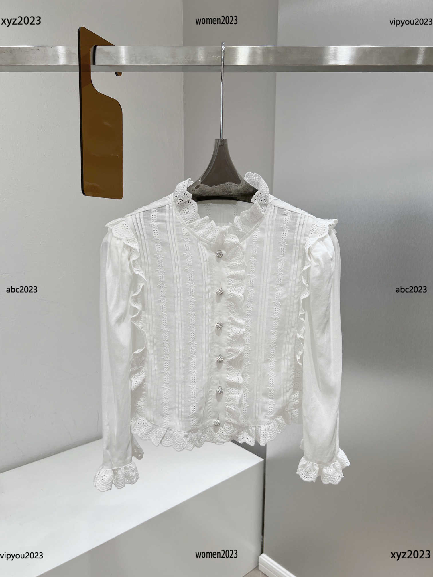 high-quality designer blouse Hollow out embroidered shirt Splicing design womens clothes Size -L Solid White shirt New Arrivals April12, #1
high-quality designer blouse Hollow out embroidered shirt Splicing design womens clothes Size -L Solid White shirt New Arrivals April12, #1