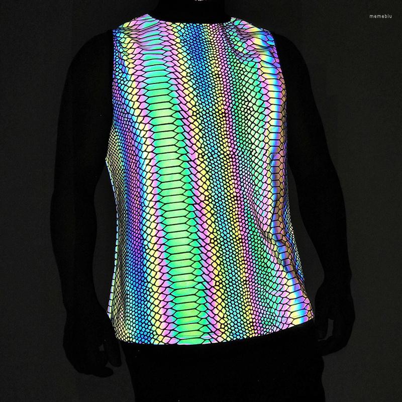 Men' Tank Tops Summer 2023 Vest Men Snake Pattern Colorful Reflective Harajuku Fashion Rainbow Color Reflection Sleeveless Shirt
Men' Tank Tops Summer 2023 Vest Men Snake Pattern Colorful Reflective Harajuku Fashion Rainbow Color Reflection Sleeveless Shirt
