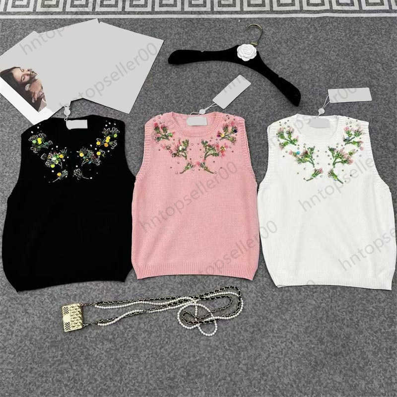 Fashion Designer Womens Tanks Top Spring Summer Classic Luxury Simple Black Embroidered Flower Print Round Neck Sleeveless Vest Female Clothes, 10
Fashion Designer Womens Tanks Top Spring Summer Classic Luxury Simple Black Embroidered Flower Print Round Neck Sleeveless Vest Female Clothes, 10