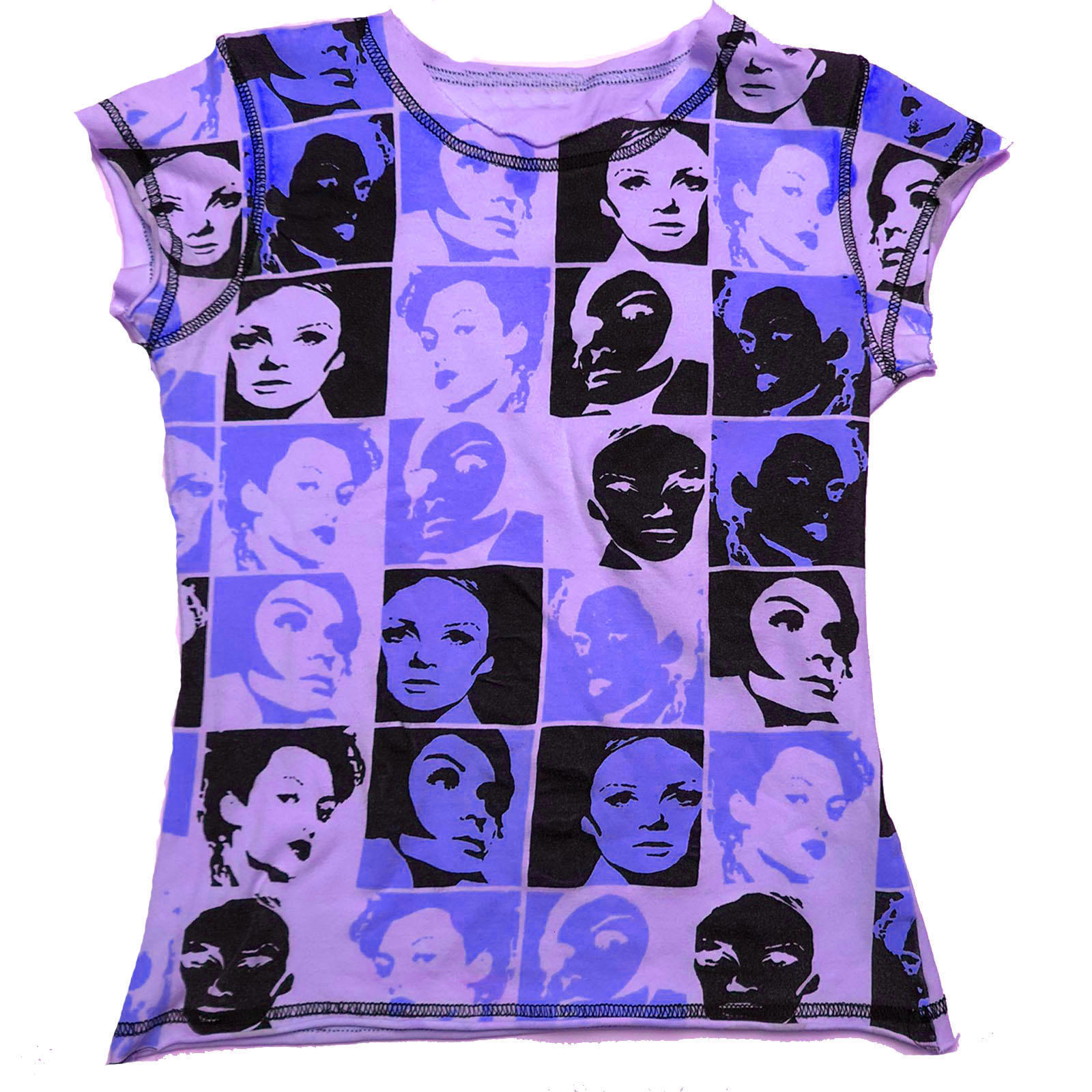 Women's T Shirt E girl Vintage Crop Top Y2K Aesthetic Face Portrait Graphic T shirt Harajuku Tie Dye Women Summer Sweats Tee Gothic Streetwear 23