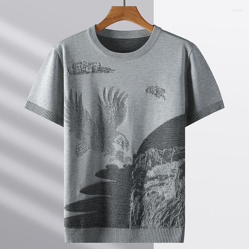 Men's T Shirts Men 2023 Summer O Neck Knitted T-Shirts Clothing Slim Fit Casual Tops Male Short Sleeve Tee Shirt Homme Streetwear A24, Black
Men's T Shirts Men 2023 Summer O Neck Knitted T-Shirts Clothing Slim Fit Casual Tops Male Short Sleeve Tee Shirt Homme Streetwear A24, Black