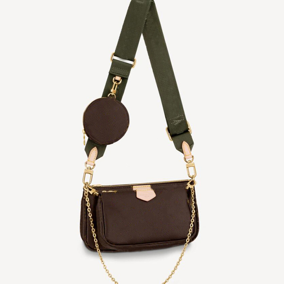 Luxury Designers Shoulder Bags Purse Woman Leather Handbag Lady Chain Crossbody Bag Daily Storage Coin purses 3-piece set, Deep green shoulder strap
Luxury Designers Shoulder Bags Purse Woman Leather Handbag Lady Chain Crossbody Bag Daily Storage Coin purses 3-piece set, Deep green shoulder strap
