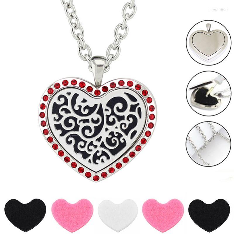 Pendant Necklaces Arrival Heart Necklace Essential Oil Diffuser 316L Stainless Steel Perfume
Pendant Necklaces Arrival Heart Necklace Essential Oil Diffuser 316L Stainless Steel Perfume