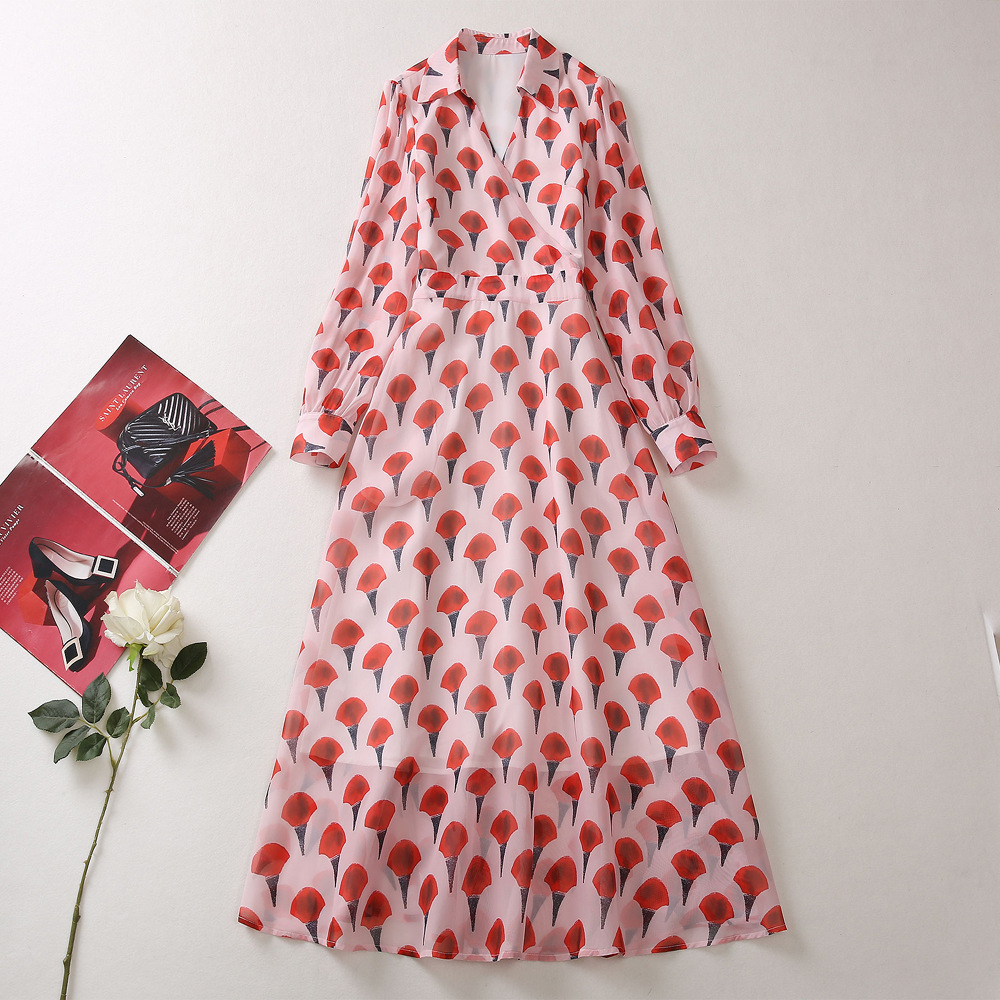 2023 Summer Pink Print Panelled Dress Long Sleeve Lapel Neck Midi Casual Dresses A3A101500 Plus Size XXL
2023 Summer Pink Print Panelled Dress Long Sleeve Lapel Neck Midi Casual Dresses A3A101500 Plus Size XXL