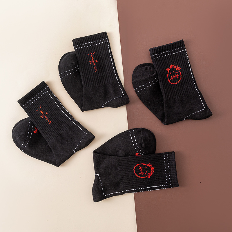 Sports Socks Cactus Jack Men sport sock cotton Streetwear Street Style Hip Hop Skate Compression For Women 230413