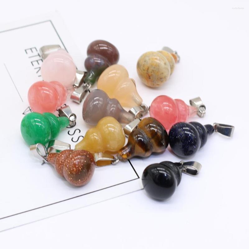 Pendant Necklaces Natural Stone Creative Gourd-shaped Lady Making DIY Necklace Bracelet Jewelry Gift Random Color Sending 13x22Mm
Pendant Necklaces Natural Stone Creative Gourd-shaped Lady Making DIY Necklace Bracelet Jewelry Gift Random Color Sending 13x22Mm
