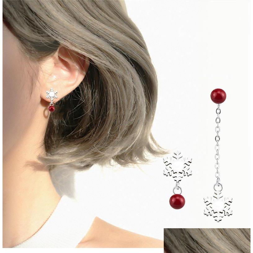 Dangle Chandelier Sier Color Round Red Simated Pearl Under Snowflake Flower Long Earrings Asymmetry Chain Ear Stud Jewelry Dhgarden Dhh83
Dangle Chandelier Sier Color Round Red Simated Pearl Under Snowflake Flower Long Earrings Asymmetry Chain Ear Stud Jewelry Dhgarden Dhh83