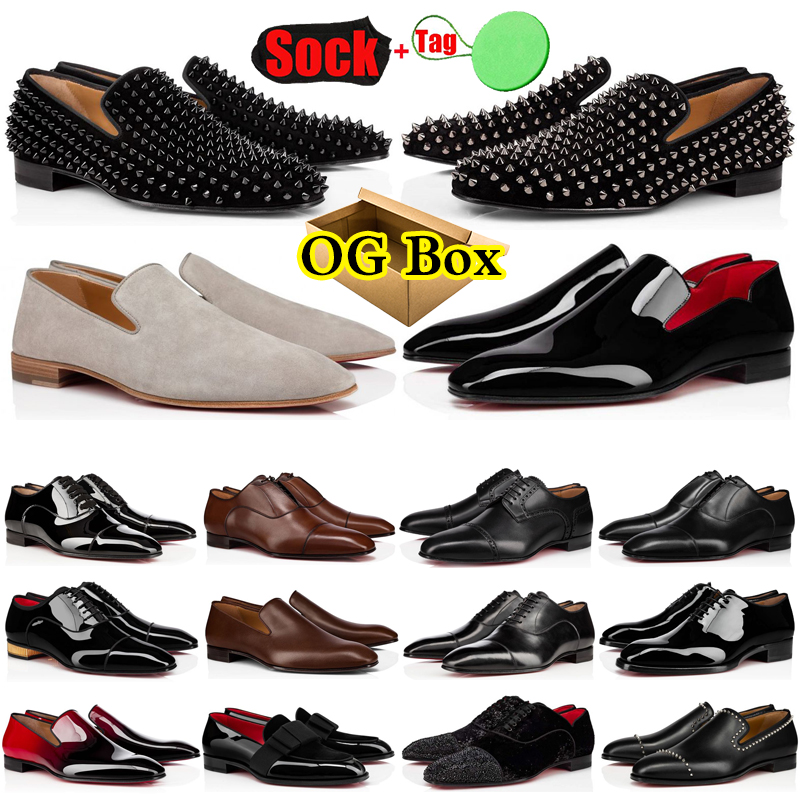 2023 designer brand Men Dress Shoes Red spring glitter Sneakers Suede Patent Leather Rivets Slip On Mens Business Party Sneaker Wedding Plate-form Shoe with box, #34
2023 designer brand Men Dress Shoes Red spring glitter Sneakers Suede Patent Leather Rivets Slip On Mens Business Party Sneaker Wedding Plate-form Shoe with box, #34