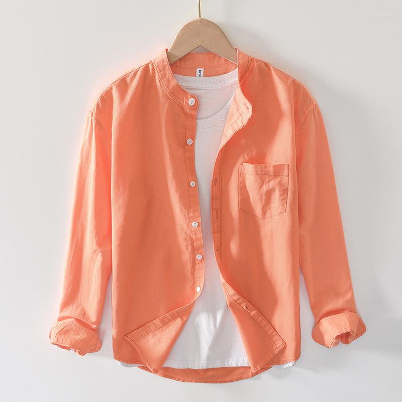 Men's Casual Shirts L968 Cotton Linen Shirt Men Spring Summer Fashion Business Solid Color Simple Loose Basic Blouses Teens Stand Collar, L968 light green
Men's Casual Shirts L968 Cotton Linen Shirt Men Spring Summer Fashion Business Solid Color Simple Loose Basic Blouses Teens Stand Collar, L968 light green