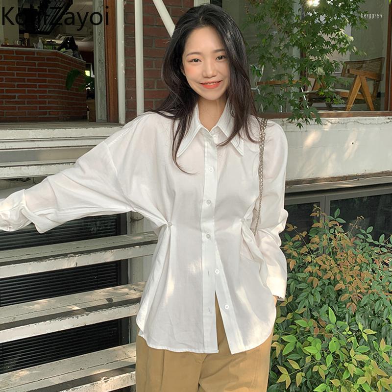 Women's Blouses Koijizayoi Spring Women White Korean Shirt Long Sleeves Single Breasted Office Lady Basic Blouse Casual Loose Ropa Mujer
Women's Blouses Koijizayoi Spring Women White Korean Shirt Long Sleeves Single Breasted Office Lady Basic Blouse Casual Loose Ropa Mujer