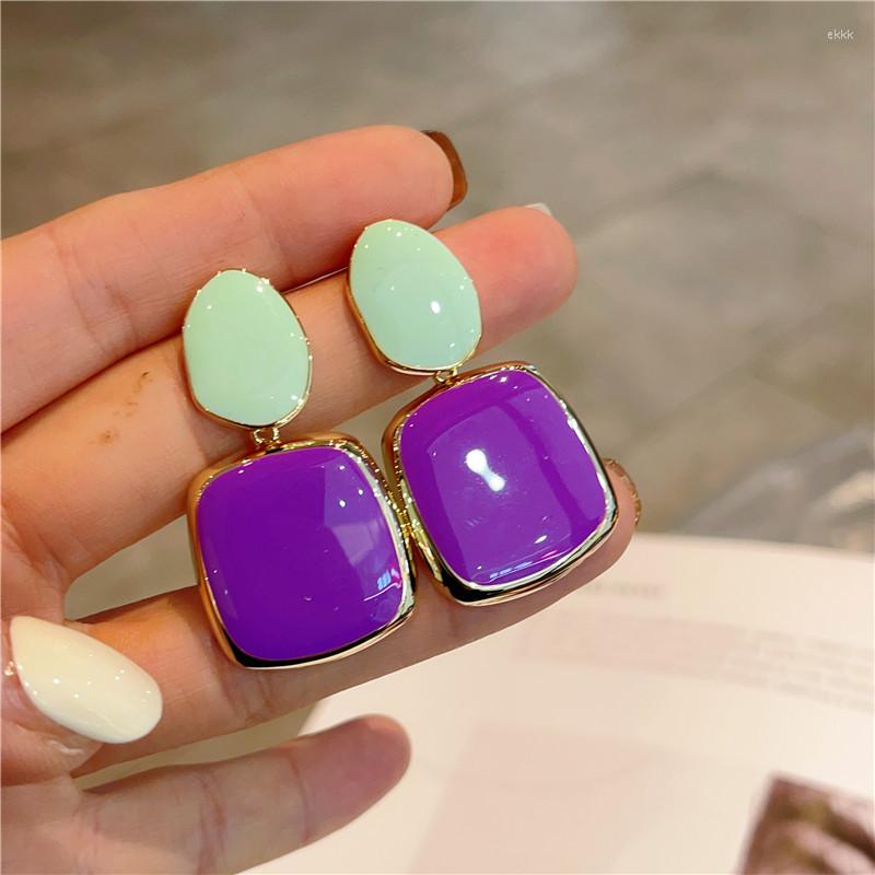 Dangle Earrings 925 Silver Needle Korean Fashion Women's Bicolor Enamel Drop Glaze Geometry Temperament Exquisite Luxury Trend Jewelry
Dangle Earrings 925 Silver Needle Korean Fashion Women's Bicolor Enamel Drop Glaze Geometry Temperament Exquisite Luxury Trend Jewelry