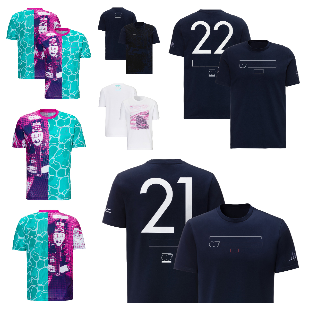 F1 T-shirt Formula One racing suit men's and women's sports fashion round neck T-shirt leisure sports quick-drying top
F1 T-shirt Formula One racing suit men's and women's sports fashion round neck T-shirt leisure sports quick-drying top