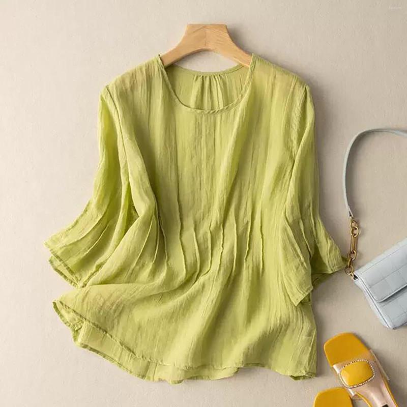 Women's Blouses Women's Cotton Linen Spring Autumn Solid Long Sleeved Tops Elegant Boho Korean Office Work Lady Beach Loose Blusas Mujer, Green
Women's Blouses Women's Cotton Linen Spring Autumn Solid Long Sleeved Tops Elegant Boho Korean Office Work Lady Beach Loose Blusas Mujer, Green