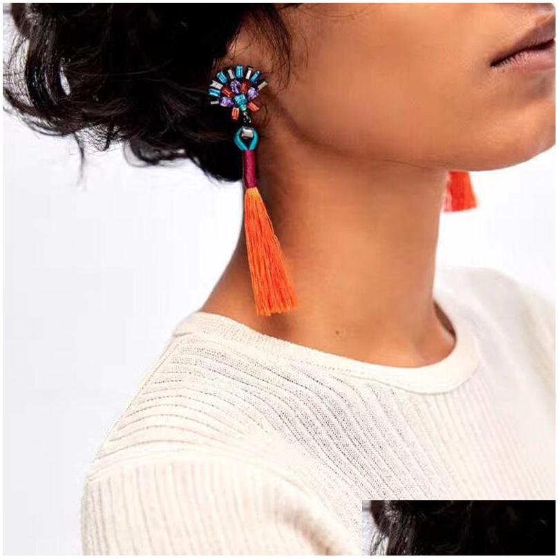 Dangle Chandelier Fashion Lady Statement Jewelry Tassel Long Earring For Women 10 Colors Drop Earrings Wholesale De Dhgarden Dhpg9
Dangle Chandelier Fashion Lady Statement Jewelry Tassel Long Earring For Women 10 Colors Drop Earrings Wholesale De Dhgarden Dhpg9