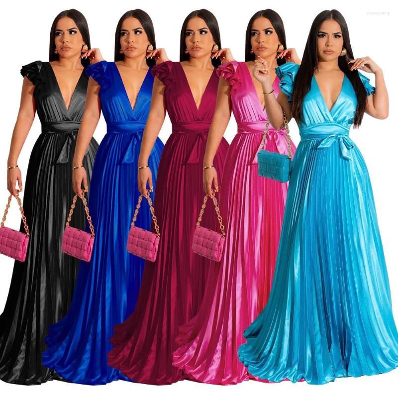 Casual Dresses 2023 Summer Selling Women' Clothes Sexy V-neck Petal Sleeve Loose High Waist Look Taller Fashion Dress, Sky blue
Casual Dresses 2023 Summer Selling Women' Clothes Sexy V-neck Petal Sleeve Loose High Waist Look Taller Fashion Dress, Sky blue