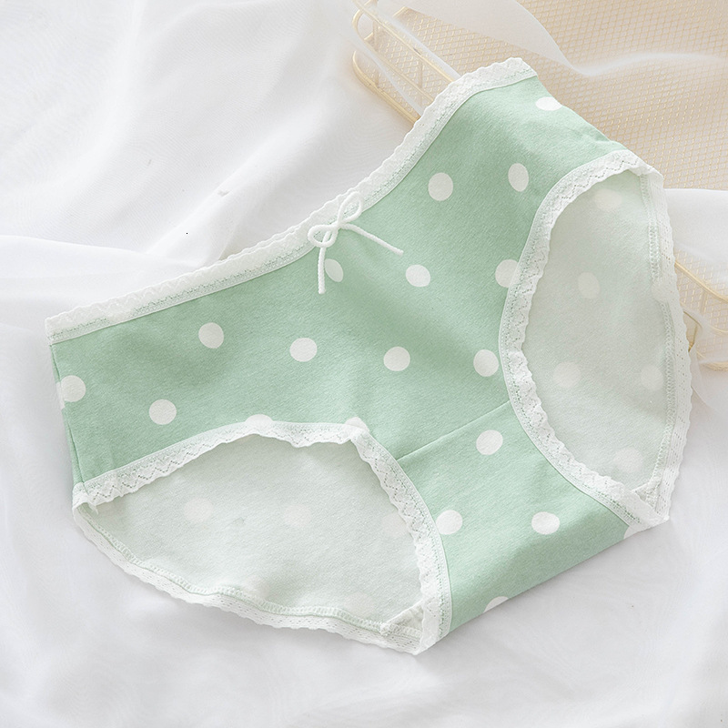 Women's Panties 7 Pcs/Set Cotton Panties Cute Print Cherry Girls Underwear Sexy Panties Mid Waist Soft Briefs Female Shorts Underpants Lingerie 2