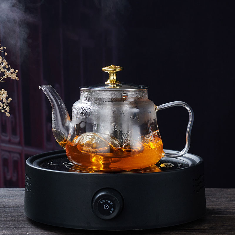 Drinkware High borosilicate glass teapot Tea kettle set Processing customization