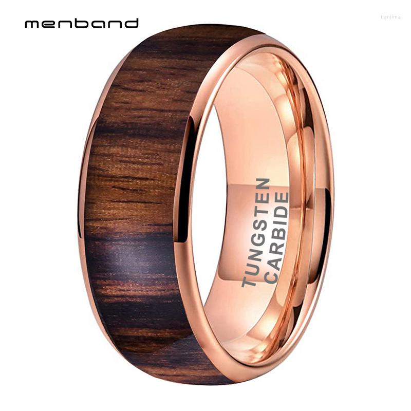Wedding Rings Rose Gold Color Tungsten Band Men Women Width With Real Wood Inlay 6mm 8mm Dome Comfort Fit
Wedding Rings Rose Gold Color Tungsten Band Men Women Width With Real Wood Inlay 6mm 8mm Dome Comfort Fit