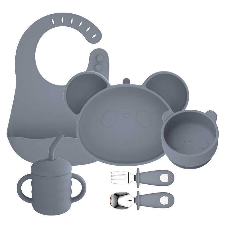 Cups Dishes Utensils Baby Soft Silicone Sucker Bowl Plate Cup Bib Stainless Steel Spoon Fork Set Non-slip Tableware Children's Feeding Dishe BPA Free AA230413
Cups Dishes Utensils Baby Soft Silicone Sucker Bowl Plate Cup Bib Stainless Steel Spoon Fork Set Non-slip Tableware Children's Feeding Dishe BPA Free AA230413