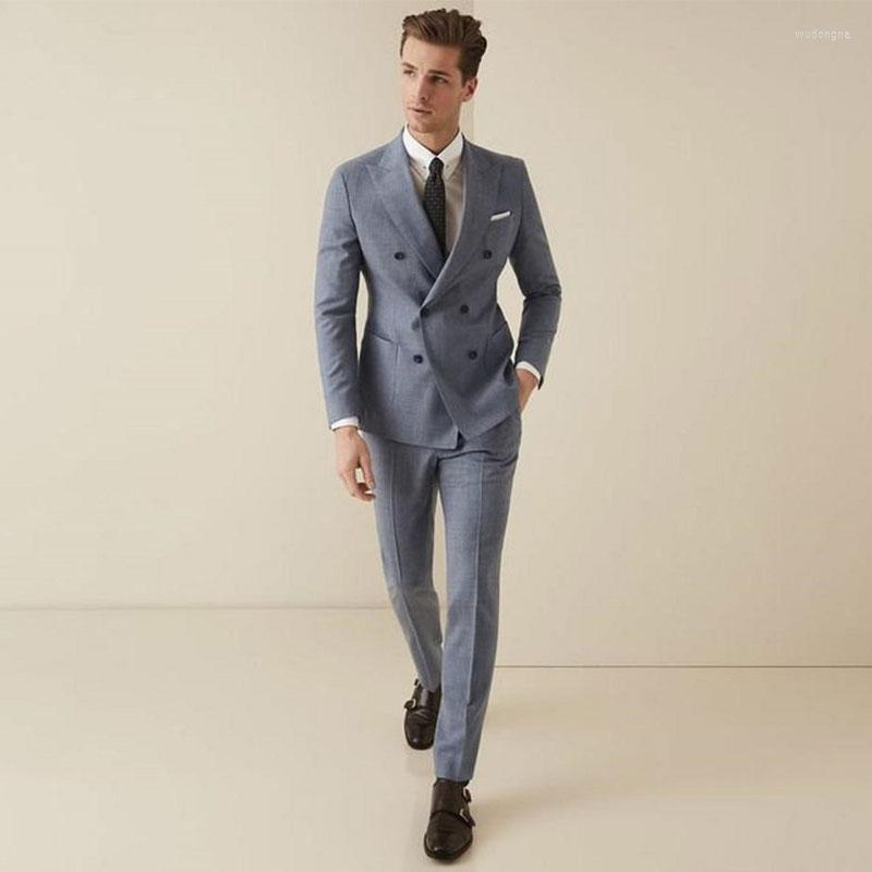 Men's Suits Light Gray Slim Fit Men's Suit Peaked Lapel Blazers Double Breasted Tuxedos Wedding Groom Wear Two Pieces Prom Jacket And, White
Men's Suits Light Gray Slim Fit Men's Suit Peaked Lapel Blazers Double Breasted Tuxedos Wedding Groom Wear Two Pieces Prom Jacket And, White