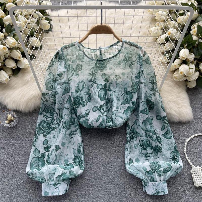 Women's Blouses Spring Korean Round Neck Lace Chiffon Shirt Women's Fashion Long Sleeve Sweet French Blouse Tops Mujer J945, Green
Women's Blouses Spring Korean Round Neck Lace Chiffon Shirt Women's Fashion Long Sleeve Sweet French Blouse Tops Mujer J945, Green