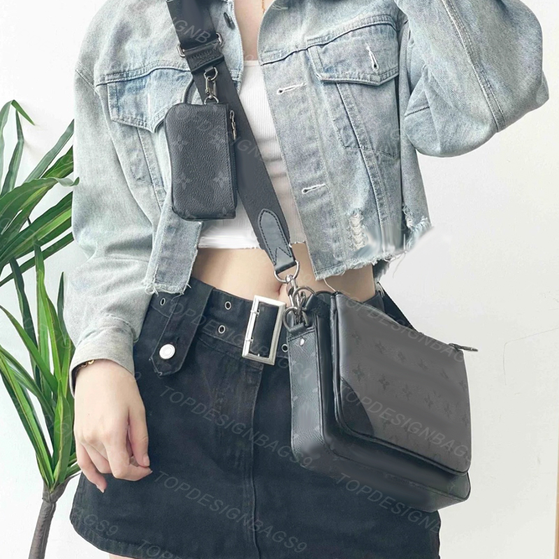 Mens Womens Luxury Designer Bag New Fashion Cross Body Crossbody Bags Shoulder Bag With Wallets 3pcs sets Messenger Bags, Black
Mens Womens Luxury Designer Bag New Fashion Cross Body Crossbody Bags Shoulder Bag With Wallets 3pcs sets Messenger Bags, Black