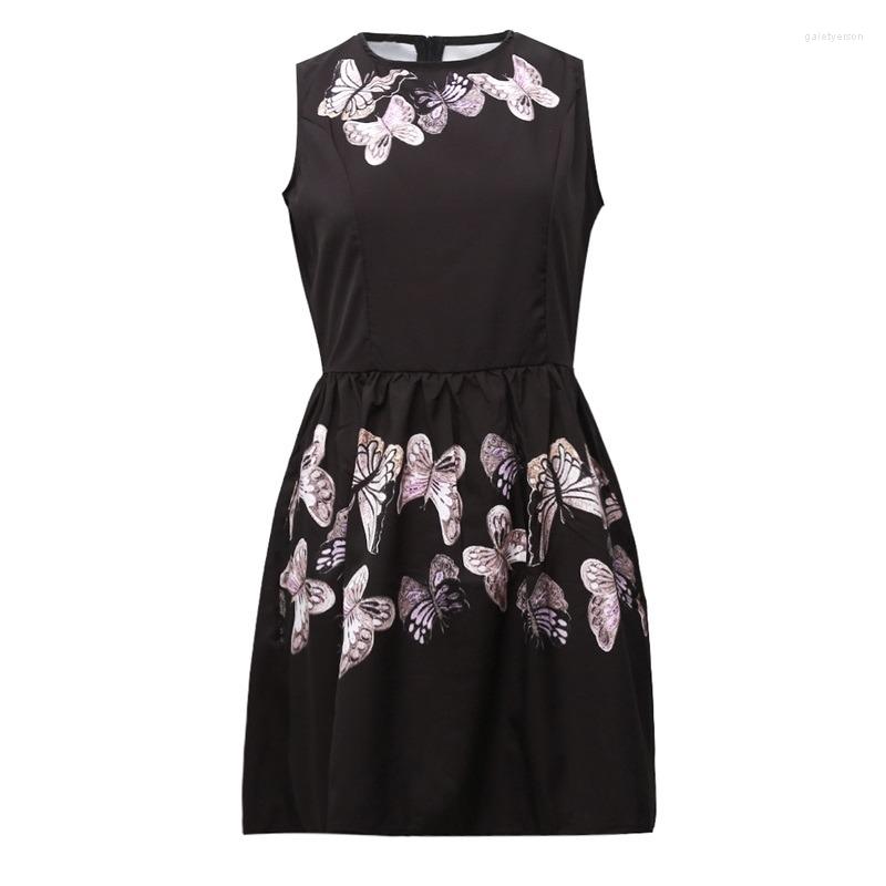 Casual Dresses Sigutan 2023 Summer Women Party Dress Sleeveless Butterfly Print Female O-Neck Slim Big Swing Gown Vestido, Black
Casual Dresses Sigutan 2023 Summer Women Party Dress Sleeveless Butterfly Print Female O-Neck Slim Big Swing Gown Vestido, Black