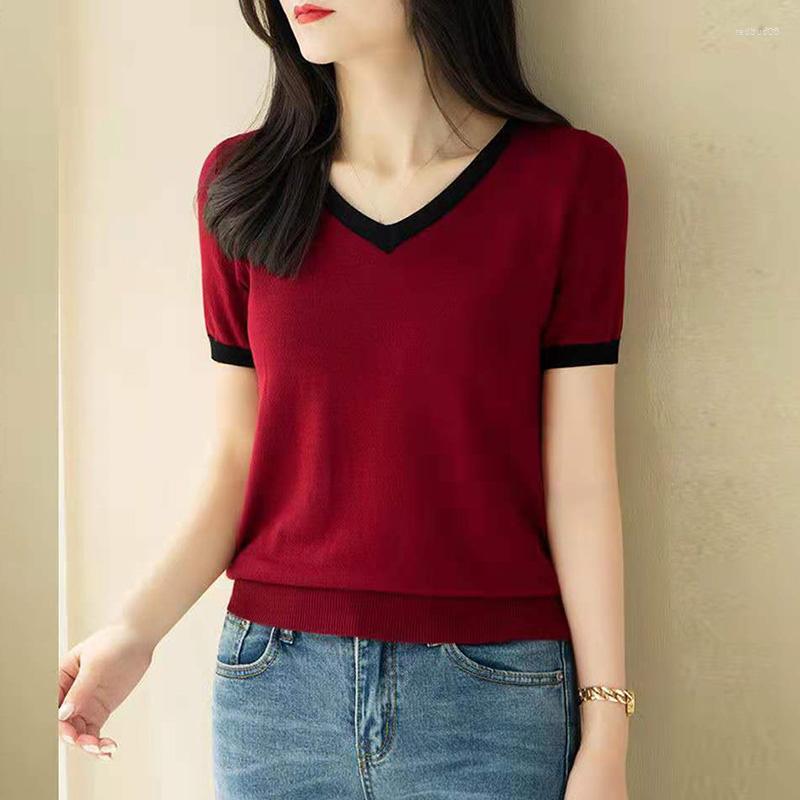 Women's Blouses Fashion V-Neck Solid Color Korean Blouse Women's Clothing 2023 Summer All-match Casual Pullovers Short Sleeve Commute, Gray
Women's Blouses Fashion V-Neck Solid Color Korean Blouse Women's Clothing 2023 Summer All-match Casual Pullovers Short Sleeve Commute, Gray