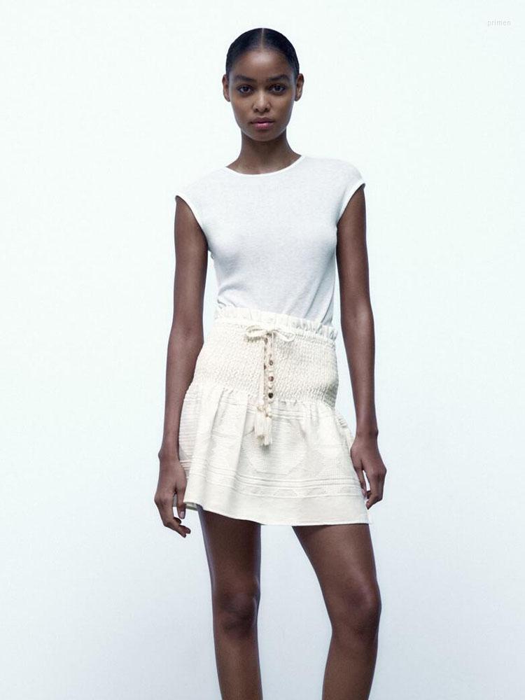 Skirts 2023 Summer Sweet Small Fresh Fashion Casual Versatile Sexy Lace Up Adjustable White Textured Linen Skirt
Skirts 2023 Summer Sweet Small Fresh Fashion Casual Versatile Sexy Lace Up Adjustable White Textured Linen Skirt