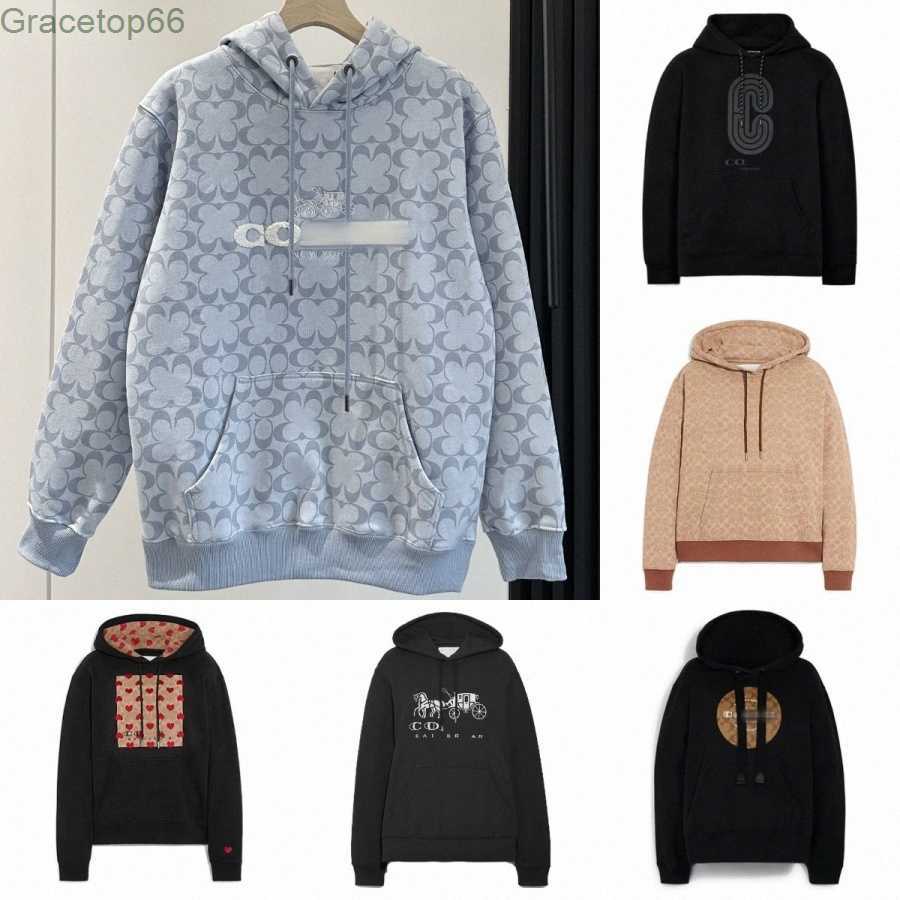 Womens Hoodies Sweatshirts Coach Hoodie Mens Women Designers Sweatshirts Hoodies with Letter Print Pullover Long Sleeve Top Round Neck Casual Loose Sweater c