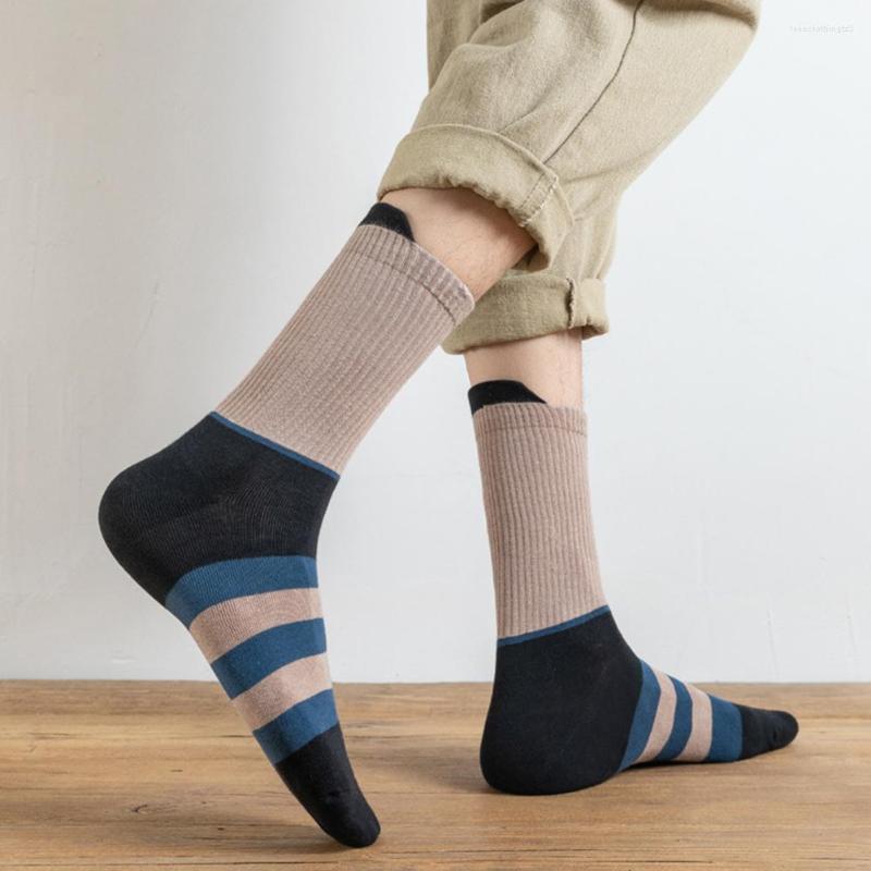 Men's Socks Cozy Men Cotton Skin-touch Breathable Color Blocking Male Warm Middle Tube Keep
Men's Socks Cozy Men Cotton Skin-touch Breathable Color Blocking Male Warm Middle Tube Keep