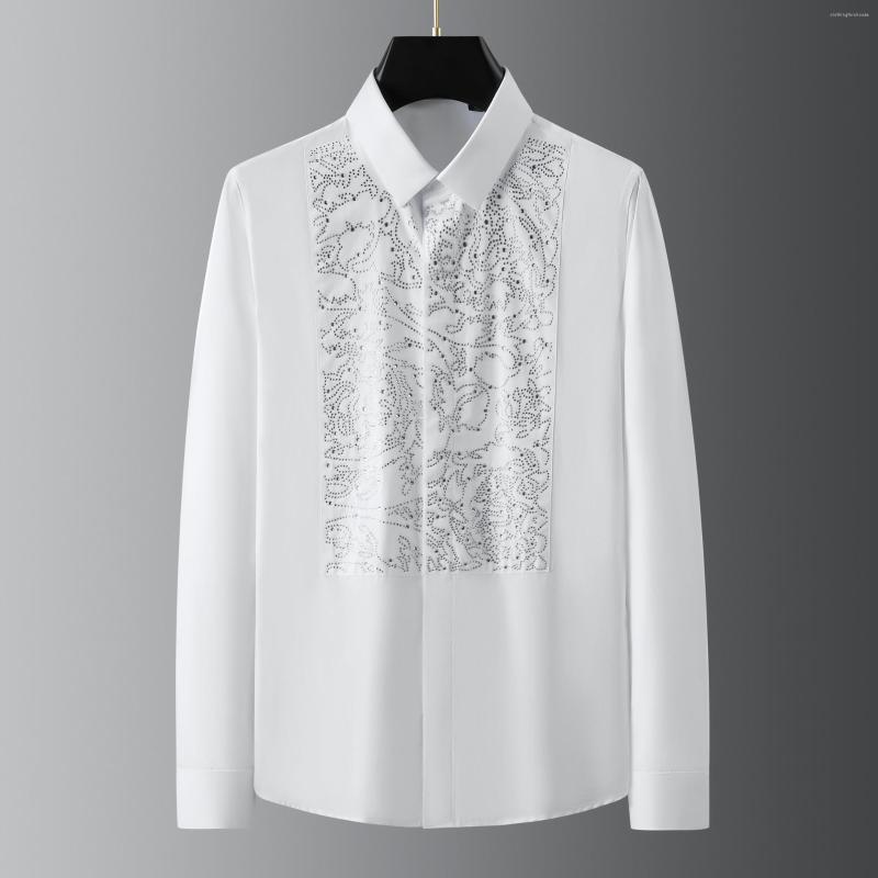 Men's Dress Shirts 2023 Fashion Spring Brand Diamond Men's Long Sleeve Shirt Casual Menswear, White
Men's Dress Shirts 2023 Fashion Spring Brand Diamond Men's Long Sleeve Shirt Casual Menswear, White