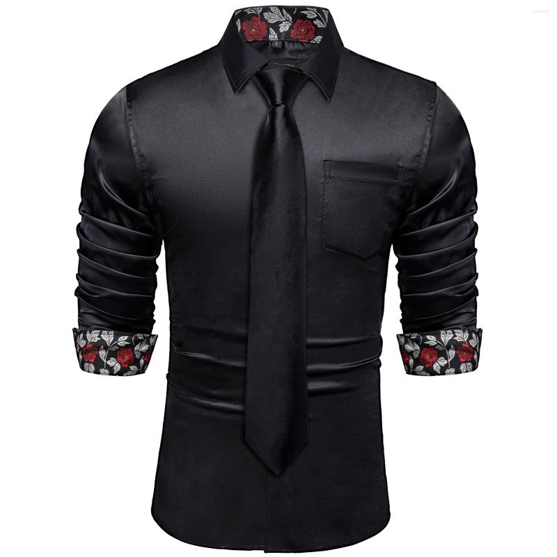 Men's Dress Shirts Black Floral Designer Stretch Satin Tuxedo With Ties Wedding Party Prom Luxury Long Sleeve Top Shirt Men Clothing, Cy2259-n8022
Men's Dress Shirts Black Floral Designer Stretch Satin Tuxedo With Ties Wedding Party Prom Luxury Long Sleeve Top Shirt Men Clothing, Cy2259-n8022