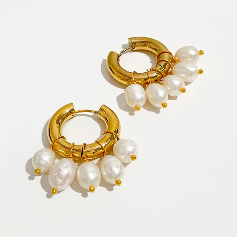 Hoop Earrings & Huggie Peri'sBox Vintage Gold Color Titanium Steel Freshwater Pearl Pearls Tassel Fan Hoops Earring For Women JewelryHoo
Hoop Earrings & Huggie Peri'sBox Vintage Gold Color Titanium Steel Freshwater Pearl Pearls Tassel Fan Hoops Earring For Women JewelryHoo