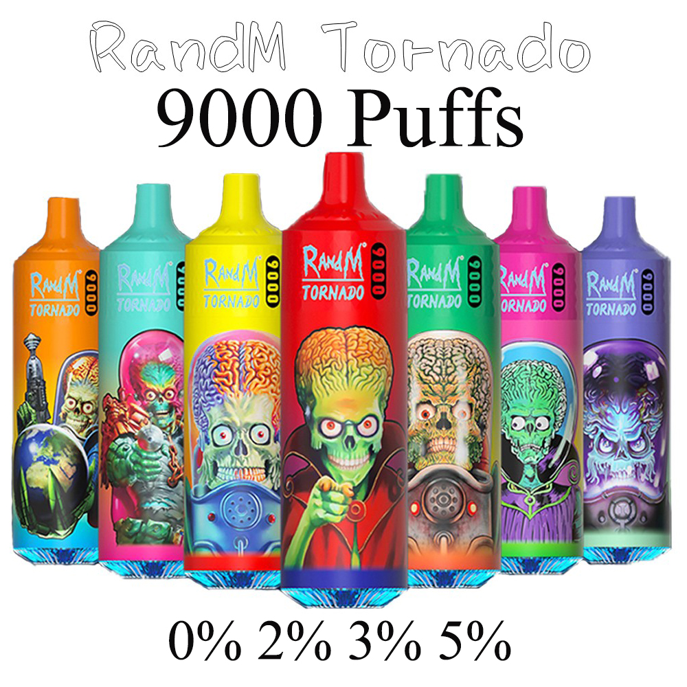 Original RandM Tornado 9000puffs Disposable E-cigarettes Vape Pen 850mah Rechargeable Battery 0% 2% 3% 5% Mesh Coil Puff 9k 18ml Pod Free Duty 38 Flavors Available
Original RandM Tornado 9000puffs Disposable E-cigarettes Vape Pen 850mah Rechargeable Battery 0% 2% 3% 5% Mesh Coil Puff 9k 18ml Pod Free Duty 38 Flavors Available