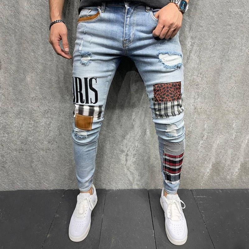 Men's Jeans Men's Hi Street Ripped Pants With Patches Brand Designer Destroyed Denim Trousers Skinny Stretchy Cowboy Bottoms, Sky blue
Men's Jeans Men's Hi Street Ripped Pants With Patches Brand Designer Destroyed Denim Trousers Skinny Stretchy Cowboy Bottoms, Sky blue