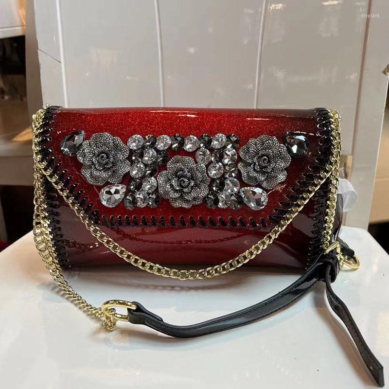 Evening Bags Fashionable Underarm Closed Toe Layer Cowhide Women's Chain Flower Fashion Shoulder Messenger Bag Women Handbags, Red
Evening Bags Fashionable Underarm Closed Toe Layer Cowhide Women's Chain Flower Fashion Shoulder Messenger Bag Women Handbags, Red