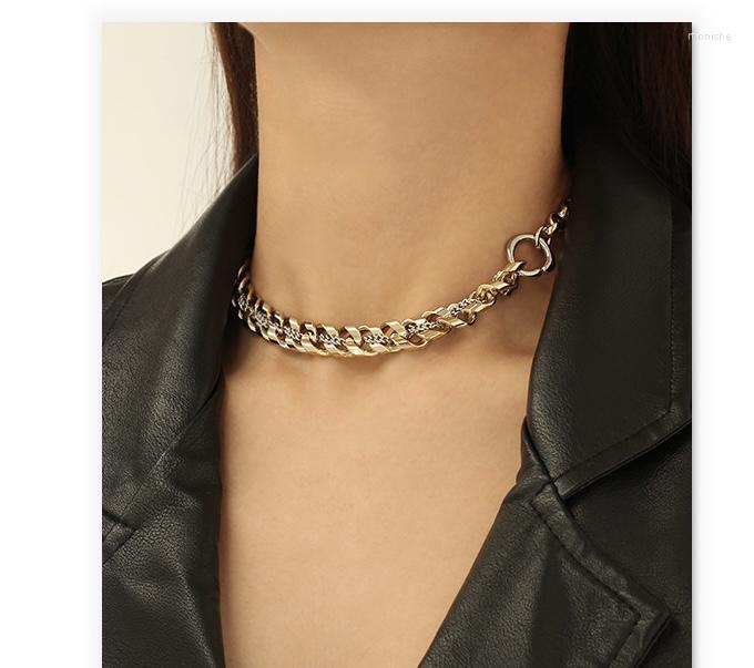 Choker Brass 2 Tone Statement Chain Necklace Women Jewelry Punk Designer Boho Hiphop Japan Korean
Choker Brass 2 Tone Statement Chain Necklace Women Jewelry Punk Designer Boho Hiphop Japan Korean