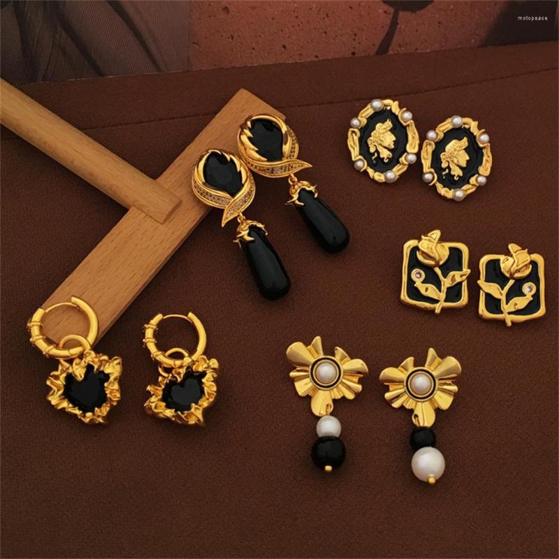 Stud Earrings Temperament Net Red Ancient Chinese Style Retro Black Irregular Long Trendy Design Ear Buckle Woman
Stud Earrings Temperament Net Red Ancient Chinese Style Retro Black Irregular Long Trendy Design Ear Buckle Woman