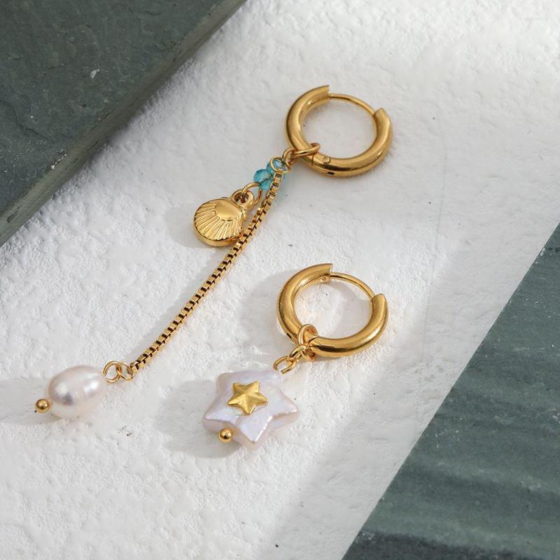 Dangle Earrings Waterproof And Fade Resistant Fashion Natural Freshwater Pearl Stainless Steel Women's Drop 18K Real Gold Plated
Dangle Earrings Waterproof And Fade Resistant Fashion Natural Freshwater Pearl Stainless Steel Women's Drop 18K Real Gold Plated