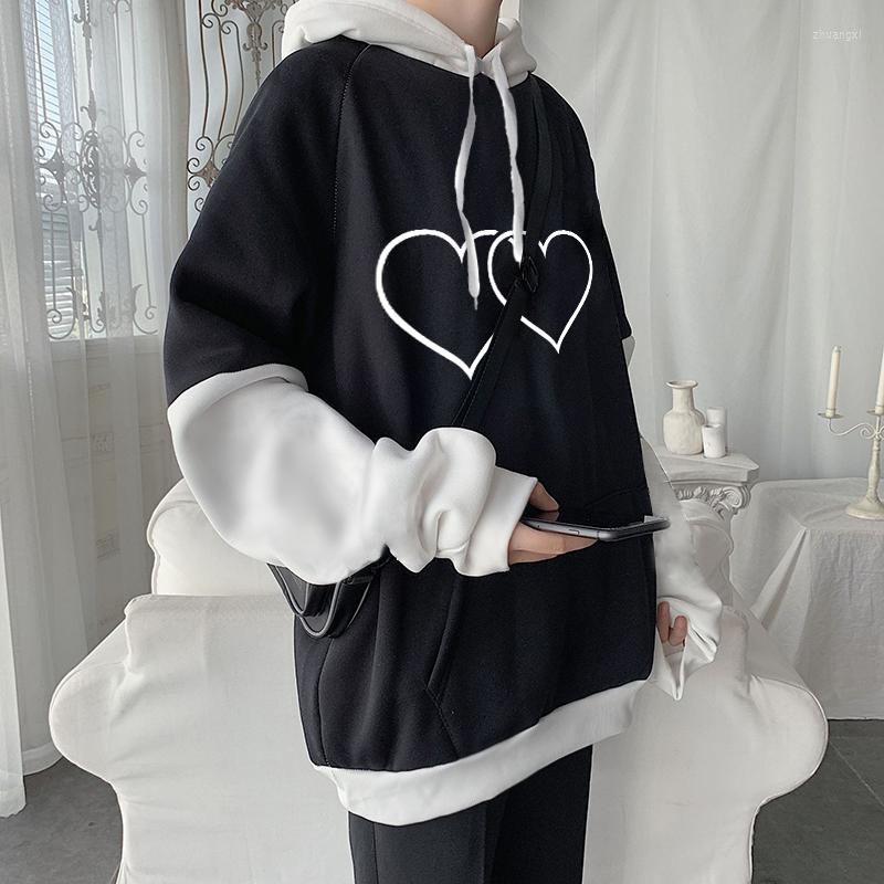 Men's Hoodies Double Hearts Printed Patchwork Spring Autumn Men Women Loose Streetwear Couple Pullover Casual Long Sleeve Sweatshirt, Blue 01
Men's Hoodies Double Hearts Printed Patchwork Spring Autumn Men Women Loose Streetwear Couple Pullover Casual Long Sleeve Sweatshirt, Blue 01