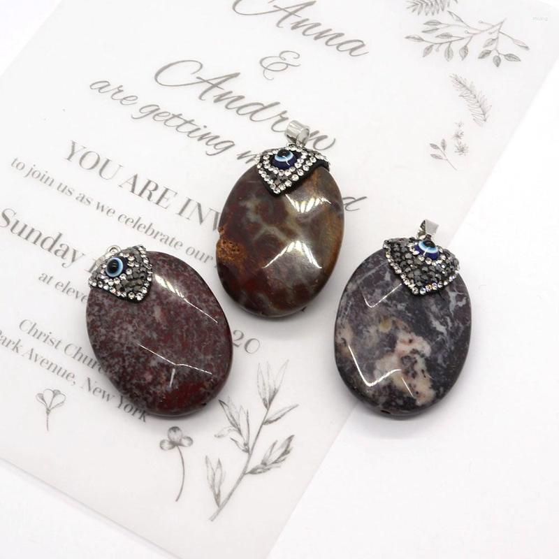Pendant Necklaces Natural Stone Agate Oval Fashion Eye Jewelry Making Diy Necklace Bracelet Exquisite Healing Accessories Size 30X45mm
Pendant Necklaces Natural Stone Agate Oval Fashion Eye Jewelry Making Diy Necklace Bracelet Exquisite Healing Accessories Size 30X45mm