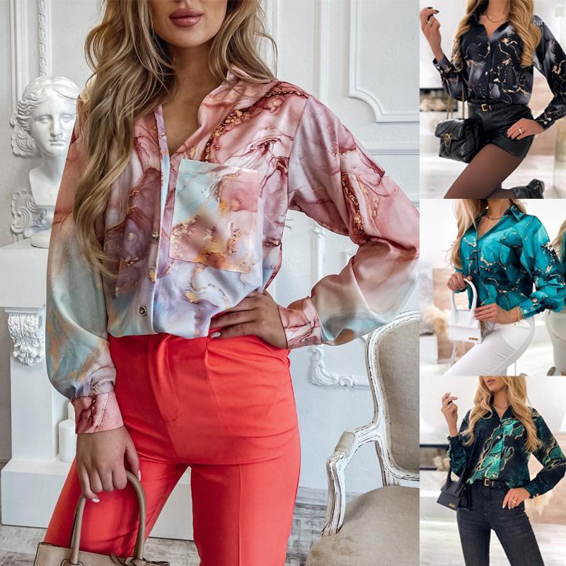 Women' Blouses 2023 Fashion Women' Shirt Loose Long-sleeved Single-row Button Marble Pattern Pocket Long Straight Commuter Wholesale, Blue
Women' Blouses 2023 Fashion Women' Shirt Loose Long-sleeved Single-row Button Marble Pattern Pocket Long Straight Commuter Wholesale, Blue