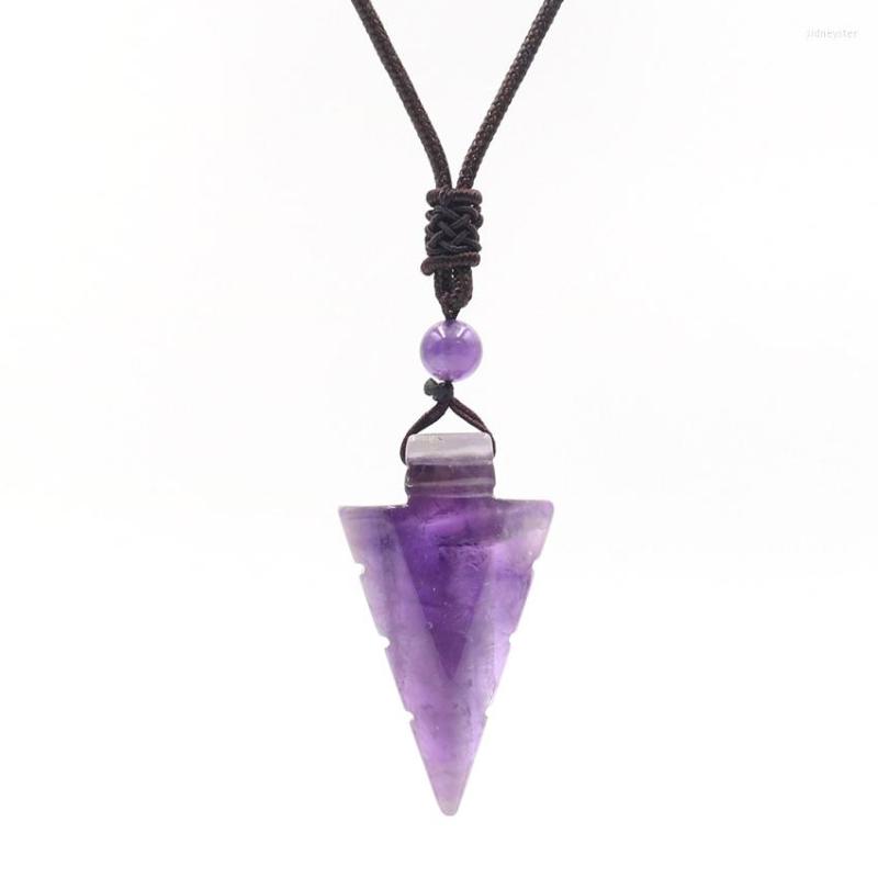 Pendant Necklaces XMS Natural Crystal Stone Reiki Healing Gems Carved Big Pendants Triangle Shape Arrow Necklace For Women Men Charm Jewelry
Pendant Necklaces XMS Natural Crystal Stone Reiki Healing Gems Carved Big Pendants Triangle Shape Arrow Necklace For Women Men Charm Jewelry