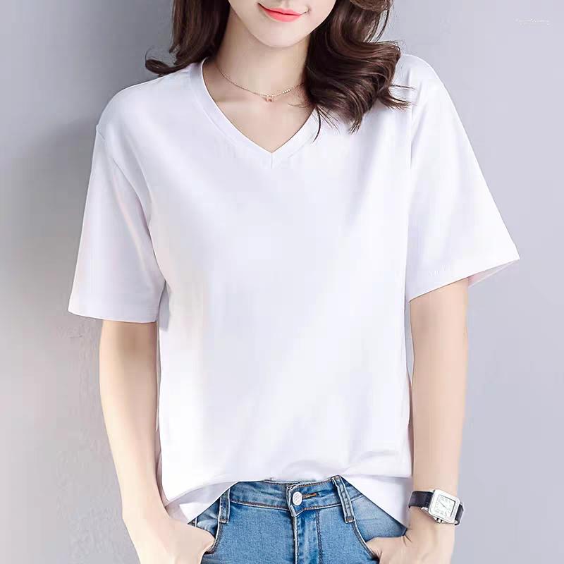 Women's T Shirts Hstar Cotton Women T-shirt Loose V-neck Short Sleeve Versatile Shirt Classic Lady Top Black White, Bl
Women's T Shirts Hstar Cotton Women T-shirt Loose V-neck Short Sleeve Versatile Shirt Classic Lady Top Black White, Bl